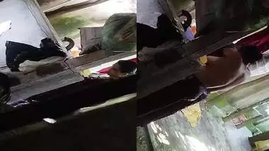 Son captures mom bathing in open backyard viral MMS