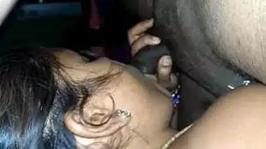 Indian Wife Boobs Pressing and Blowjob 1