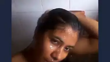 Cute girl bath