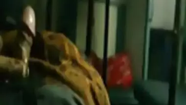 Indian boy flash dick cum on train while girl in next side