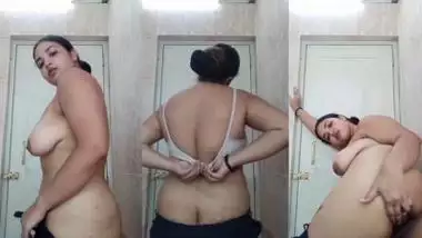 Hot milf shows her big boobs and ass on camera