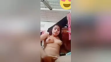 Horny Desi Girl Show Her Boobs And Fingering